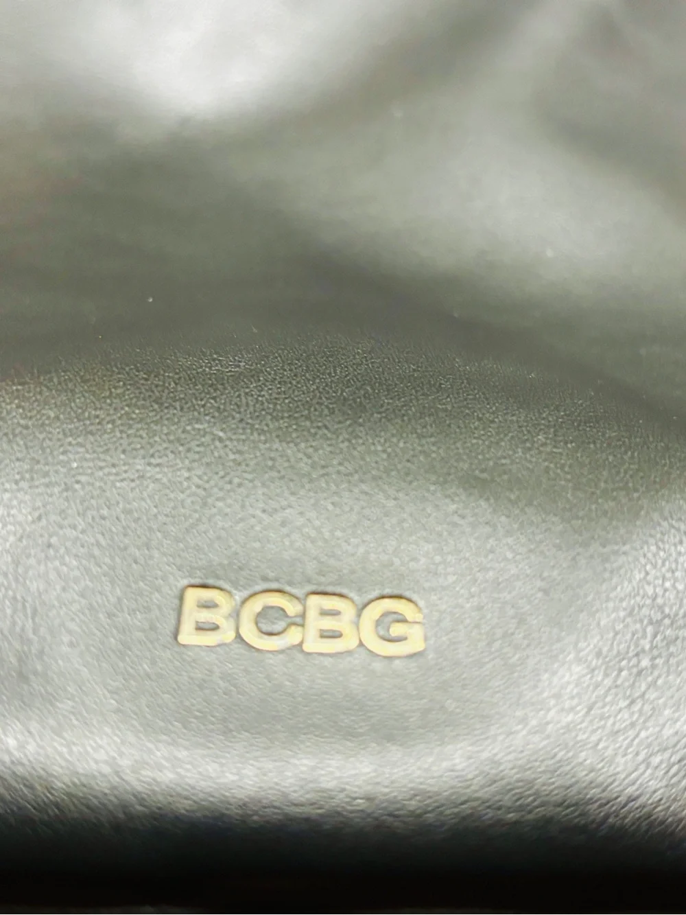 BCBG Black Faux Leather Tote Hobo Bag